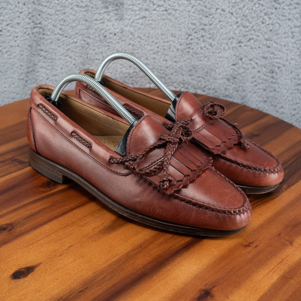 ALLEN EDMONDS Woodstock Brown Dress Slip On Loafer Shoes Size 9 D